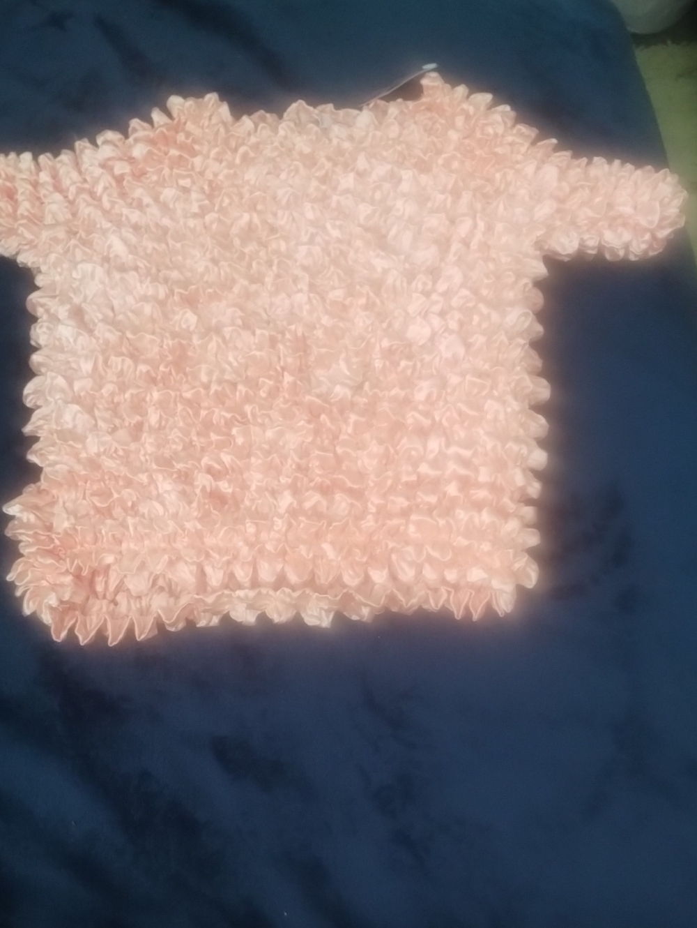 Pink Textured Short-Sleeve Women's Shirt
